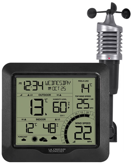 327-1417BW Professional B/W Wind Speed Weather Station