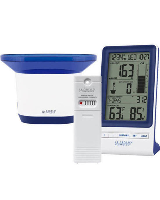 724-1415BLv2 Digital Rain Gauge with Temperature and Humidity