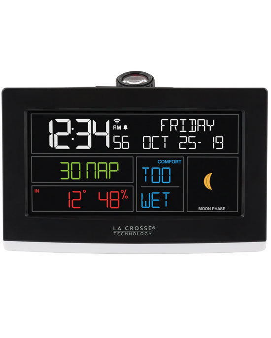 C82929v2 WIFI PROJECTION ALARM CLOCK WITH ACCUWEATHER