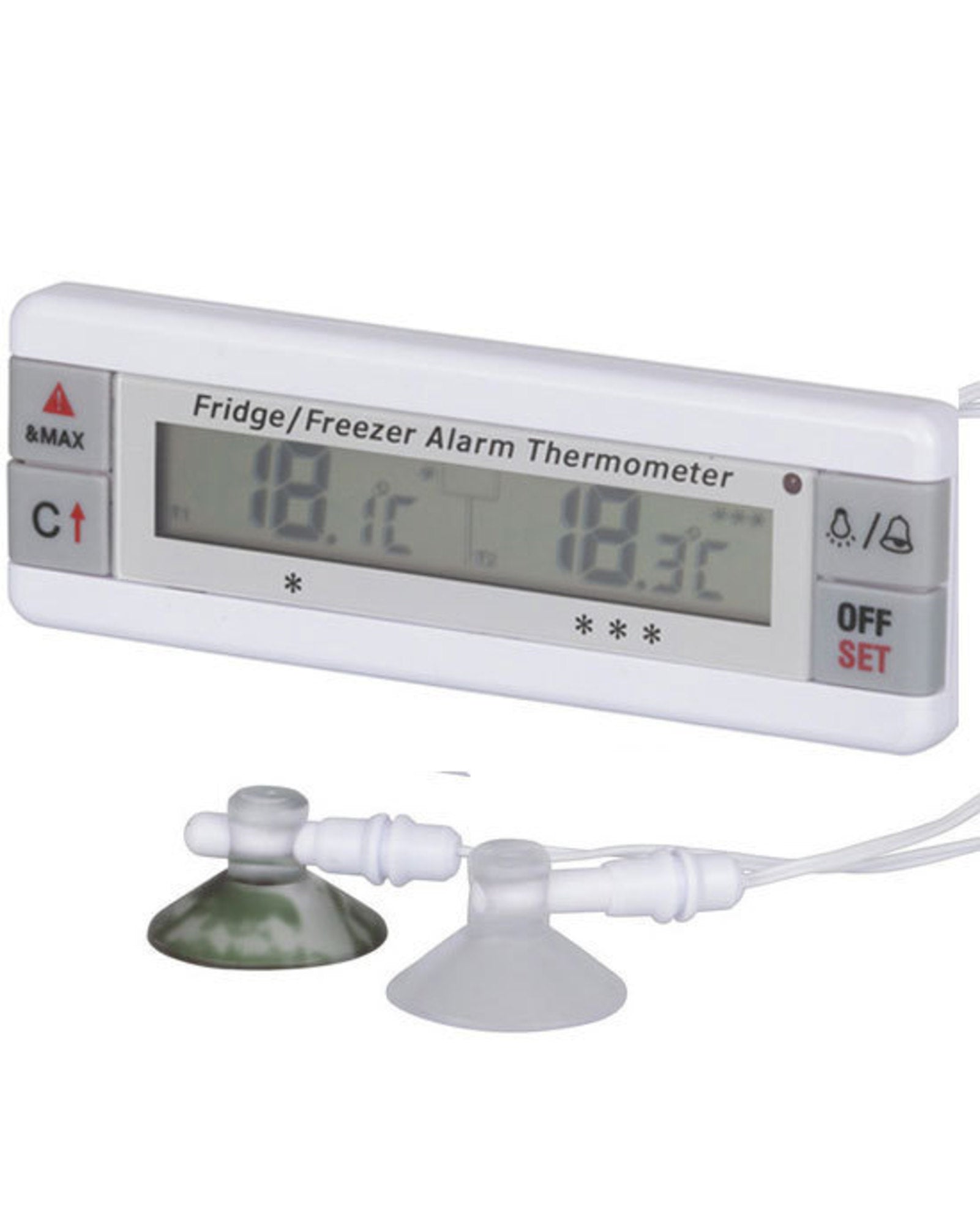 QM7322 DIGITECH Dual Display and Probes Fridge Freezer Digital Thermometer