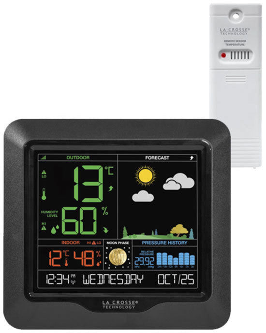 S84107v2 La Crosse Moon Phase Colour Weather Station