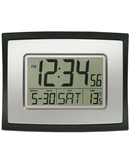 WT-8002UV2 La Crosse Wall Clock with Indoor Temp and Calendar